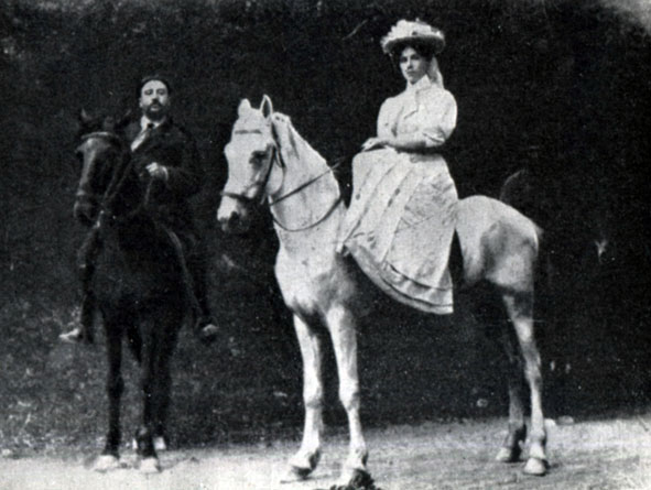 А. И. Куприн и Е. М. Куприна. Ялта. 1907 г.