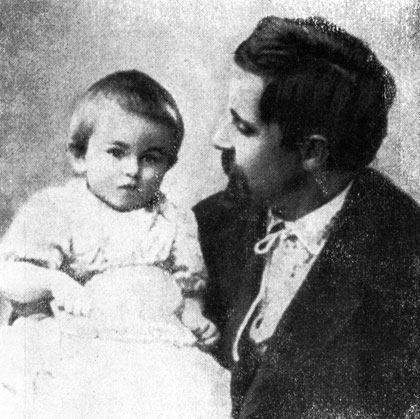 Д. Н. Мамин-Сибиряк с дочерью Алёнушкой
